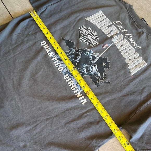 Vintage Harley Davidson grey cotton tee with eagle graphic  #biker #motorcycle - Picture 7 of 7